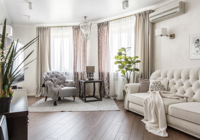 finishing of the floor in the interior in the neoclassical style finishing of the floor in the interior in the neoclassical style