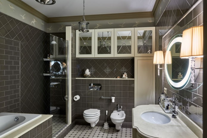 bathroom interior in neoclassical style bathroom interior in neoclassical style