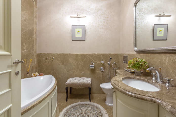 bathroom interior in neoclassical style bathroom interior in neoclassical style