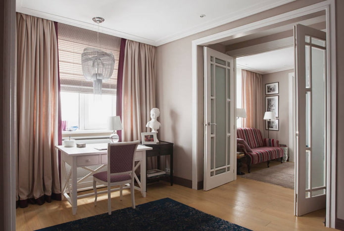 design of doors in the interior in the neoclassical style door design in the interior in the neoclassical style