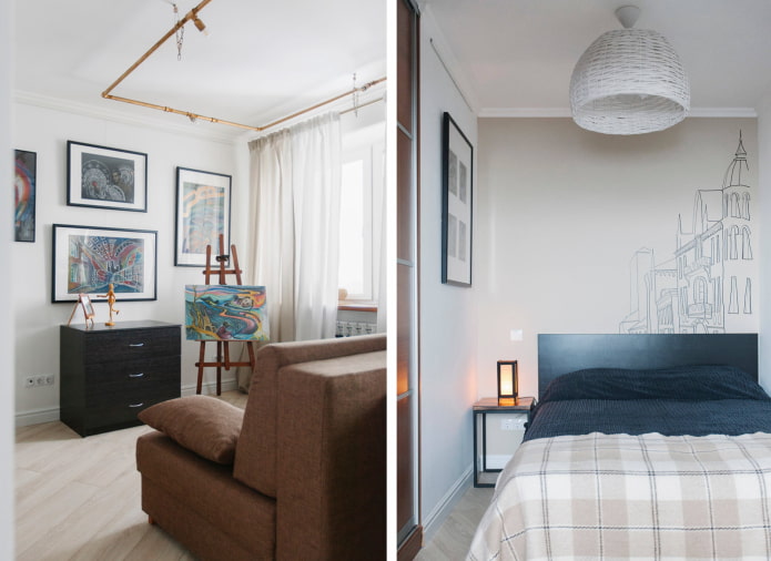 Living area and bedroom Living area and bedroom