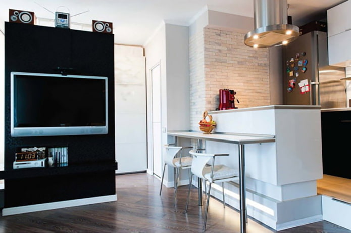 Kitchen and tv zone Kitchen and tv zone