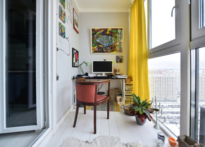 design of a study on the balcony