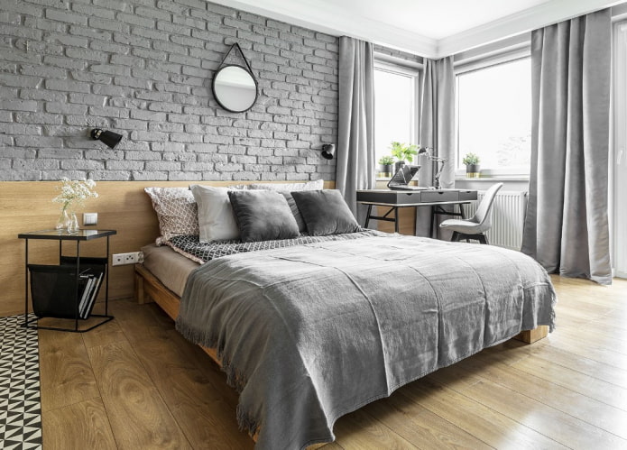 interior design in gray tones