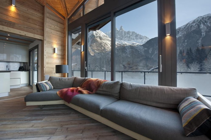 log house design with panoramic windows log house design with panoramic windows