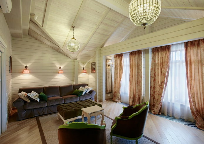 lighting in the interior of a log house lighting in the interior of a log house