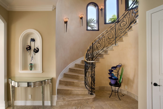 staircase design in the interior of a private house