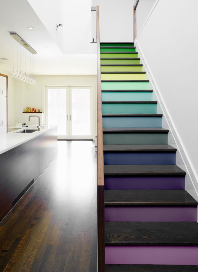 staircase design in the interior of a private house