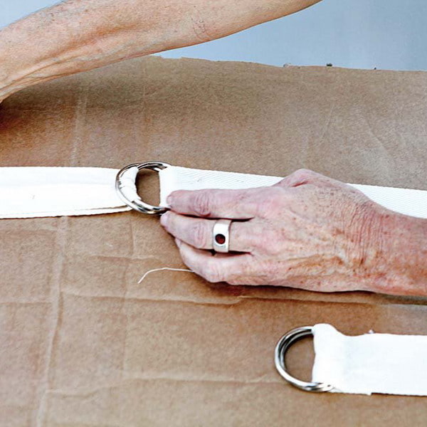 fastening rings with braid fastening rings with braid