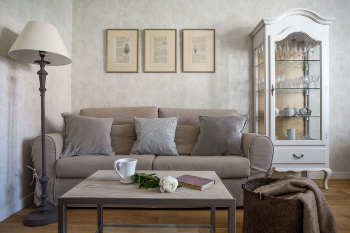 living room in the apartment