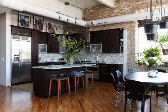 paintings on top cabinets