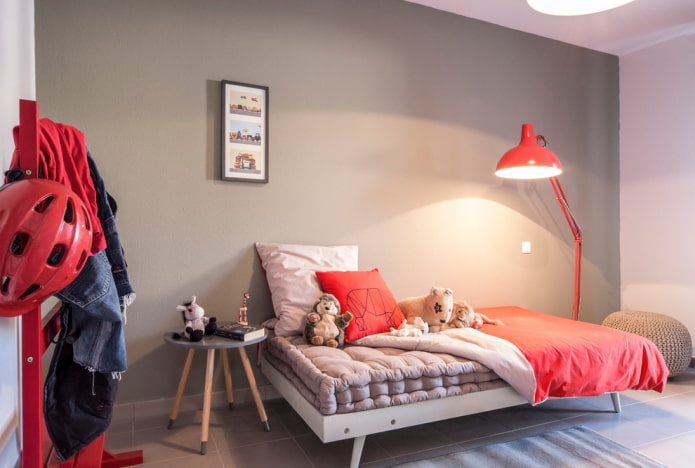 lighting in the interior of the nursery in the nordic style