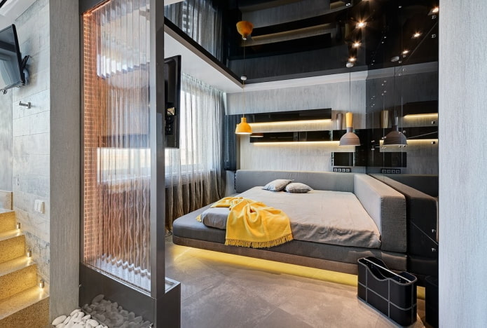 high-tech bedroom decoration