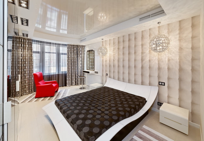 high-tech bedroom decoration