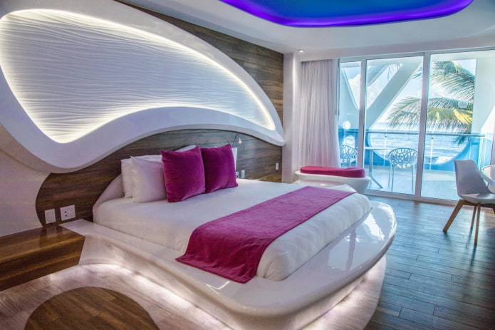 high-tech bedroom interior design