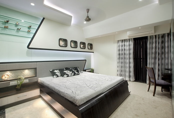 high-tech bedroom interior design