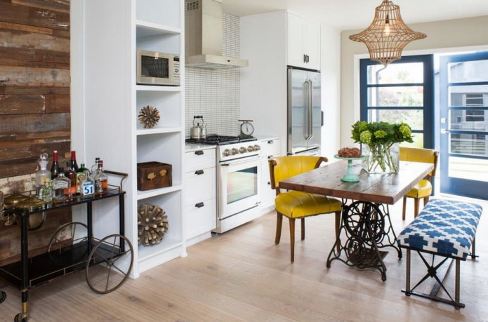 eclectic style kitchen interior