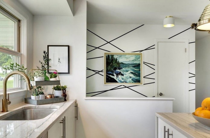 colors of the interior in eclectic style