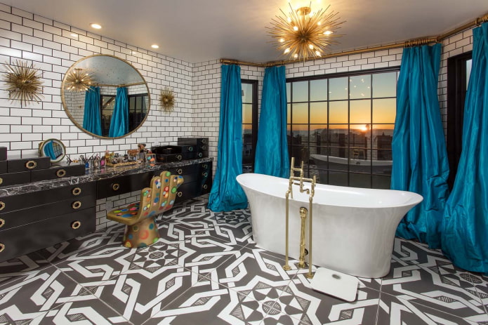 eclectic bathroom design