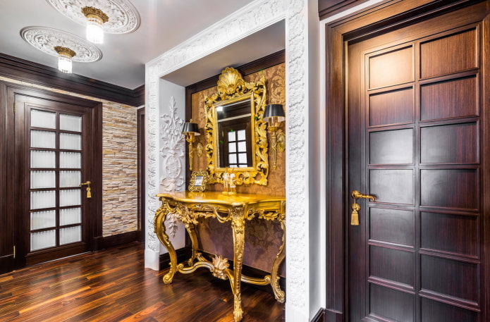 hallway design in eclectic style