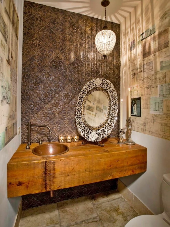 eclectic style bathroom design