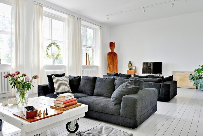 interior decoration in eclectic style