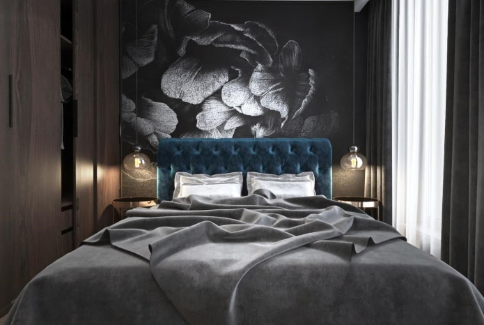 finishing the bedroom in black finishing the bedroom in black