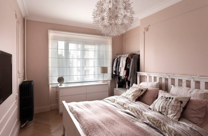 bedroom interior in pink tones bedroom interior in pink tones