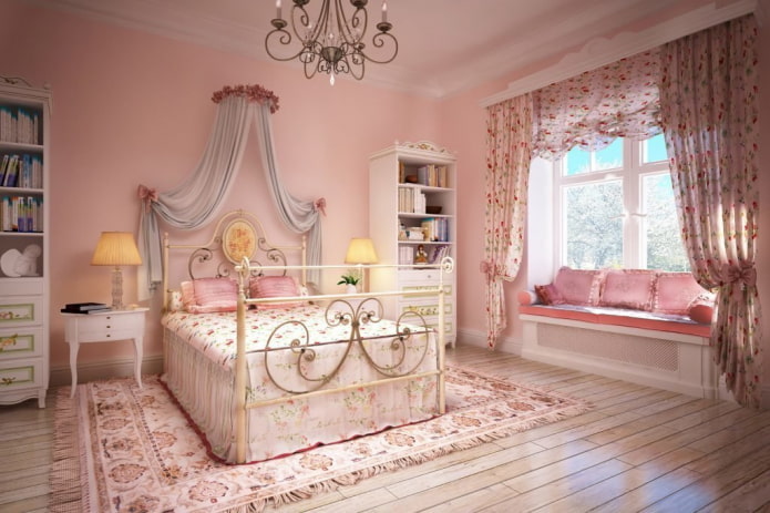 pink bedroom in provence style pink bedroom in provence style