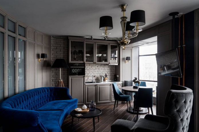 Loft with bay window