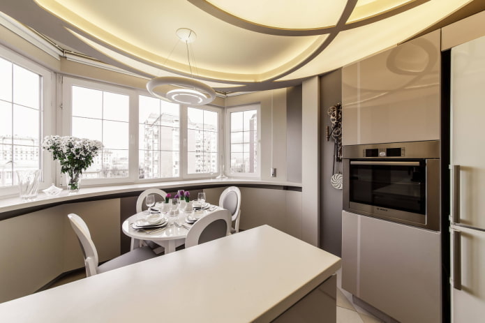 Bay window in the kitchen