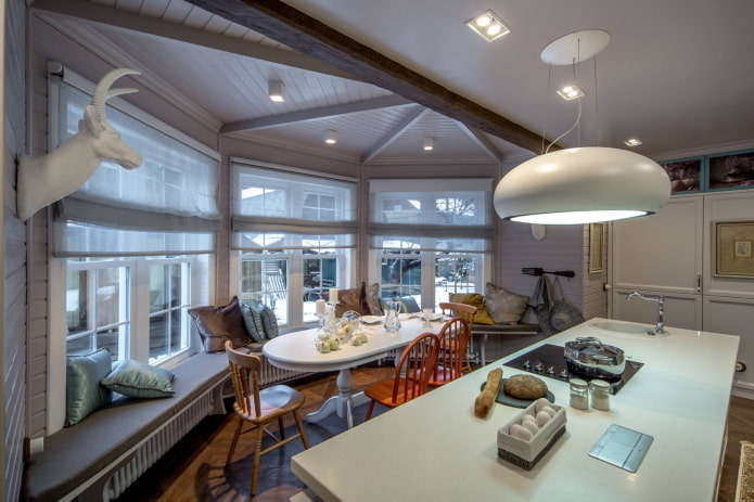 Bay window in a private house