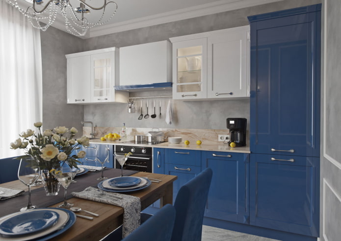 neoclassical blue kitchen neoclassical blue kitchen