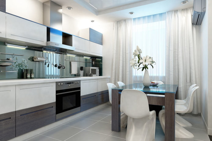 design of the dining group in the kitchen in modern style design of the dining group in the kitchen in modern style
