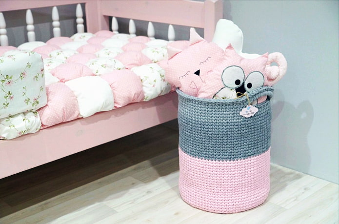 Basket in the nursery Basket in the nursery