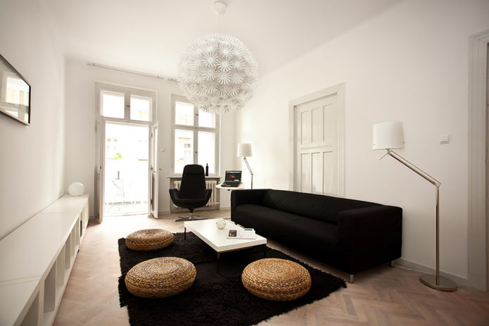 combination of colors in the living room in black and white combination of colors in the living room in black and white