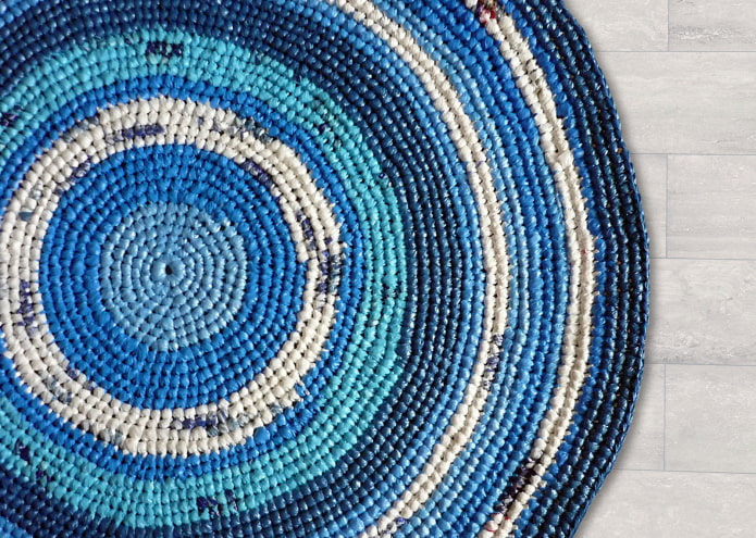 Rug from bags Rug from bags