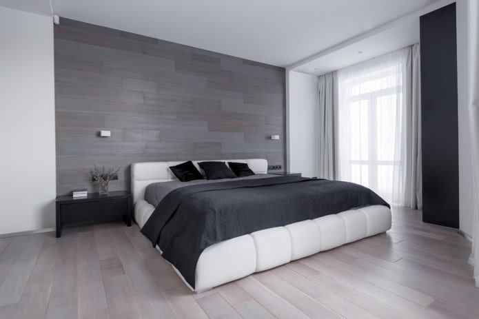 finishing the bedroom in a minimalist style