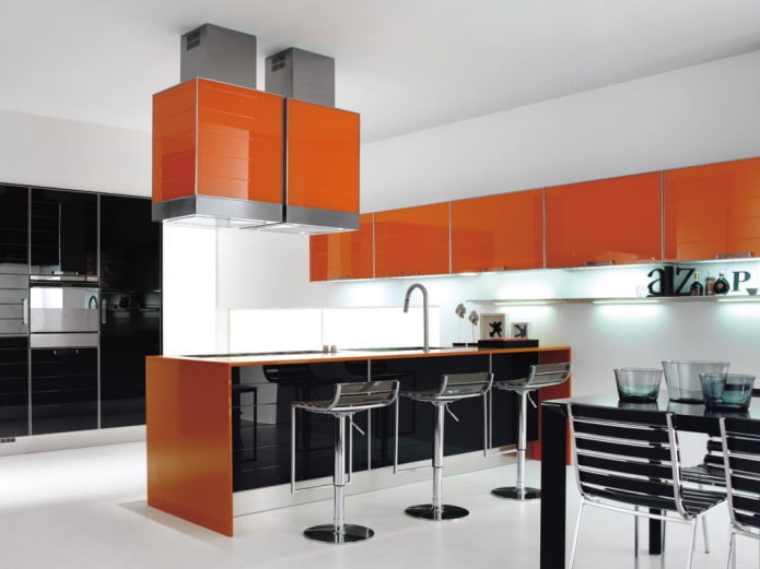 kitchen interior design in orange colors kitchen interior design in orange colors