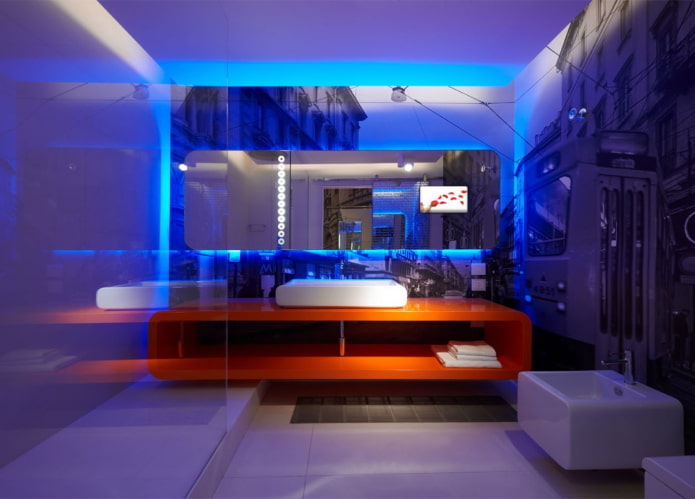 decorative lighting in the bathroom interior decorative lighting in the bathroom interior