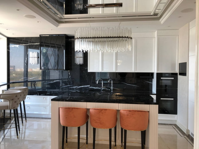 Black and white headset