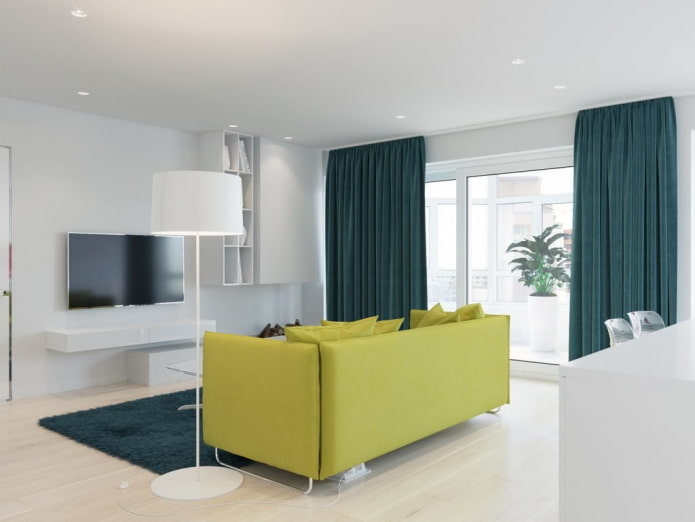 living room interior design in white colors