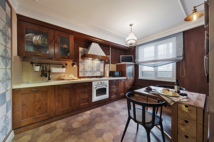 finishing the kitchen in brown tones finishing the kitchen in brown tones