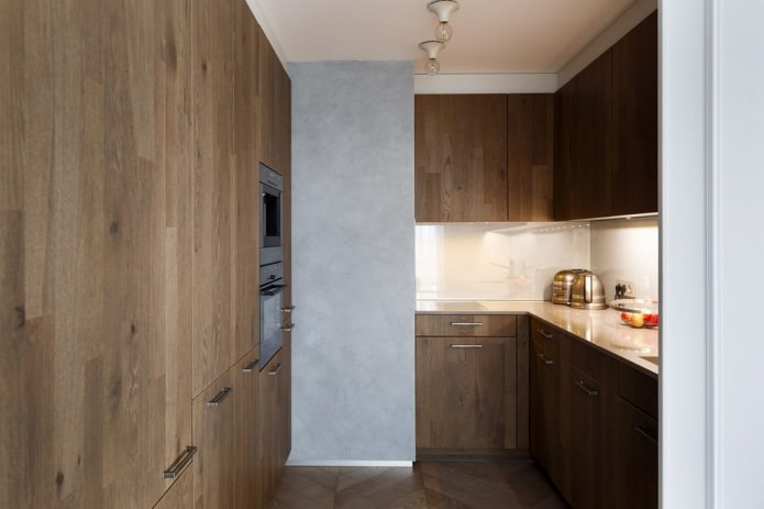 kitchen interior in dark brown tones kitchen interior in dark brown tones