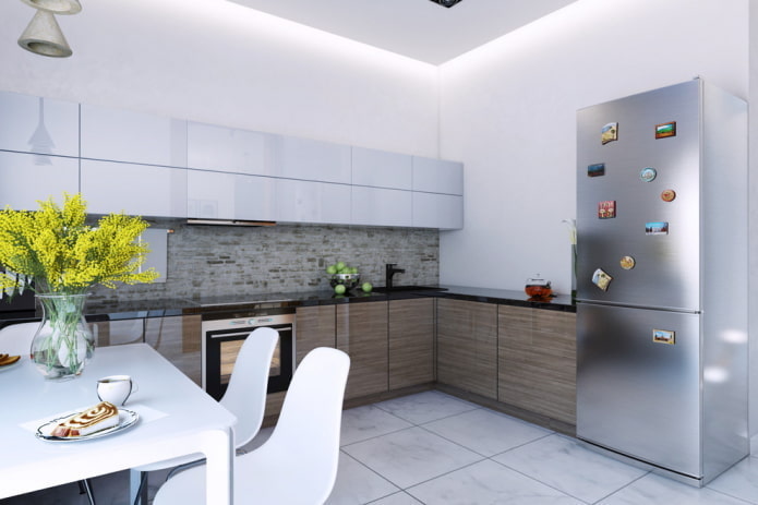 refrigerator in the interior of the kitchen with the letter g refrigerator in the interior of the kitchen with the letter g