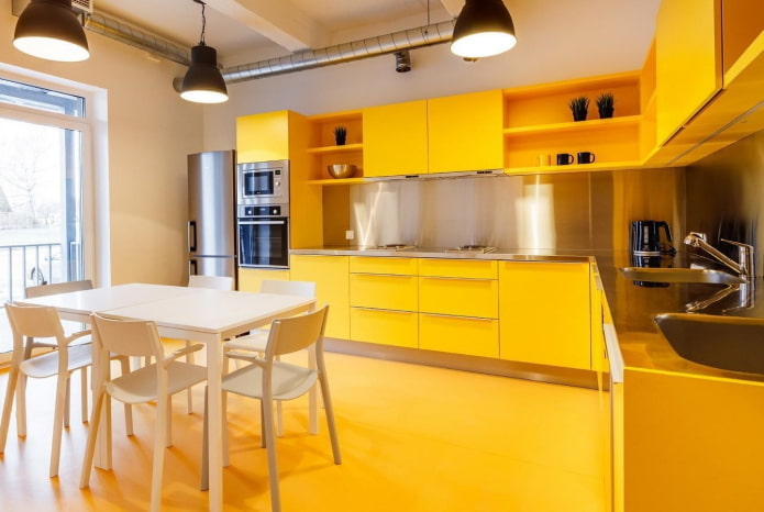 finishing the kitchen in yellow tones finishing the kitchen in yellow tones