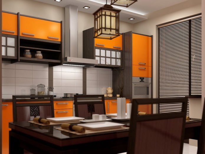 kitchen interior in Japanese style