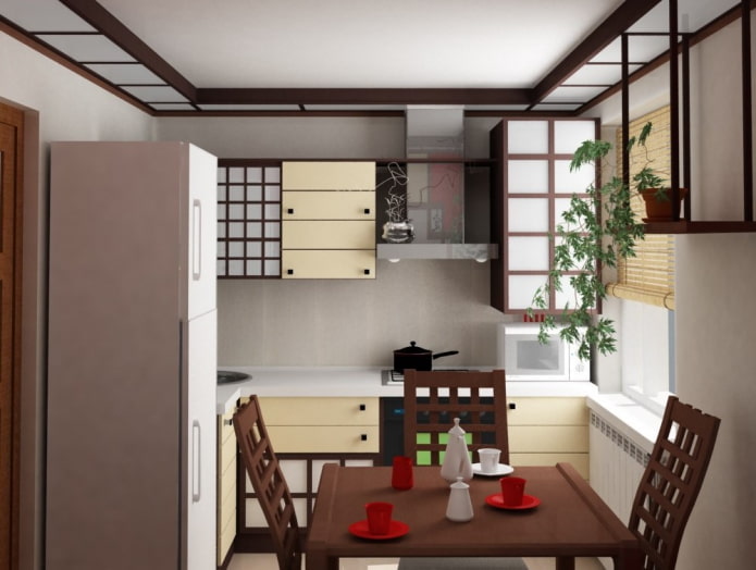 kitchen interior in Japanese style