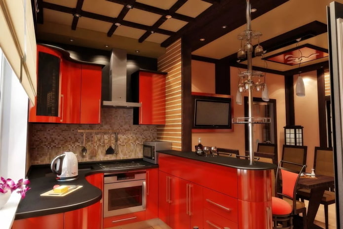 kitchen interior in Japanese style