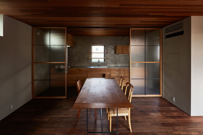 kitchen interior design in Japanese style